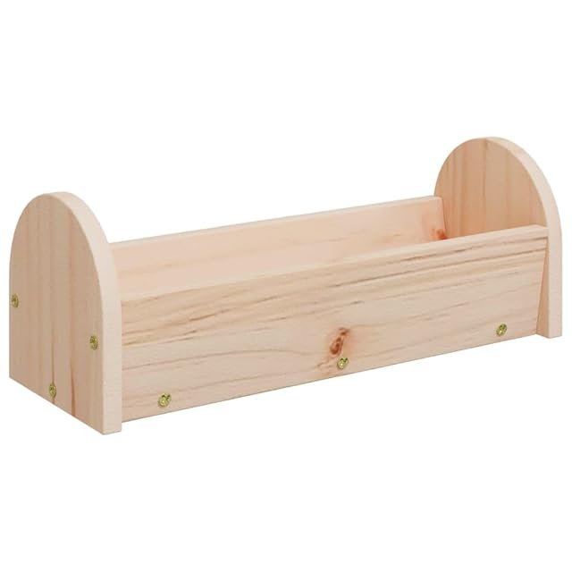Foto 7 de 7 de vidaXL Comedero de heno para Conejos Madera Maciza Abeto 28x10x10 cm