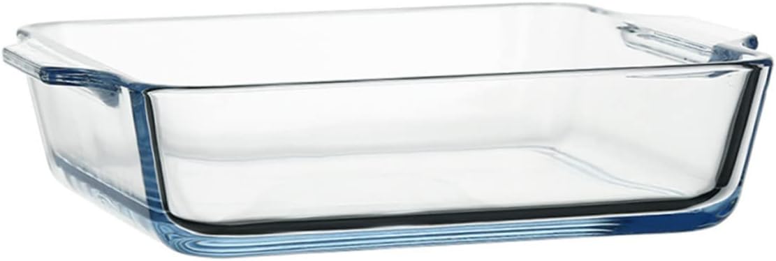 1pc Glass Baking Dish Pizza Tray Steak Baking Tray Pans Non Stick Scratch Resistant Dishwasher Safe