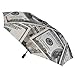 Money American Hundred Dollar Bills Auto Open Close Travel Umbrella - Fashion Design Lightweight Compact Umbrella for Car, Purse, Backpack, Men And Women