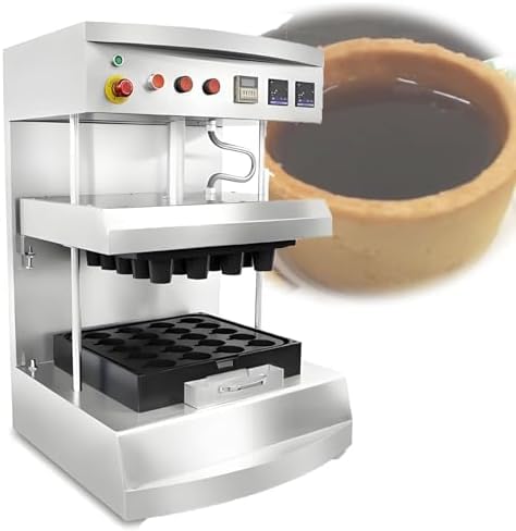 YXYLJOZ Máquina para Hacer tartaletas en Forma de Cono, 3200 W, Totalmente automática, 1500 Piezas/h, Temperatura Ajustable de 50 a 300 °C, Equipo de Acero Inoxidable para pastelería.
