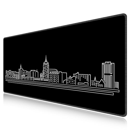 Tapis de souris de jeu et grand sous-main noir pour organiser un bureau épuré
