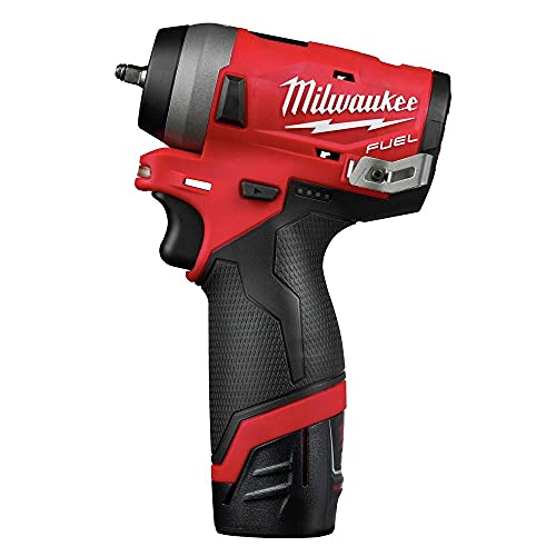 Milwaukee 2552-22 M12 Fuel Stubby 1/4 In. Impact Wrench Kit #TOP3