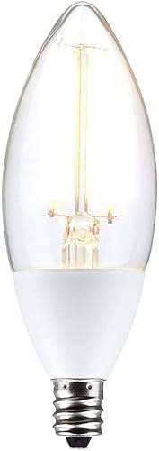 Miniatura 2 de Satco Accesorio - Lámpara de repuesto de base de candelabro LED B11 de 5 W del atardecer al amanecer 2700K con fotocélula en estilo, 4.02 pulgadas