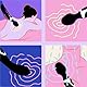 Sinful Wand Massager - Massagestab für Frauen - Kabellos und Wiederaufladbar Massage Vibrator - Doppelvibrator Massager mit Zwei Leistungsstarken Motoren mit Jeweils 10 Modi - Schwarz