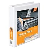 Wilson Jones 363 Line Basic Plus Locking Round Ring View Binder, 1.5