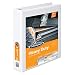 Wilson Jones 363 Line Basic Plus Locking Round Ring View Binder, 1.5" Capacity, 8.5" x 11" Sheet Size, White (W363-34WA)