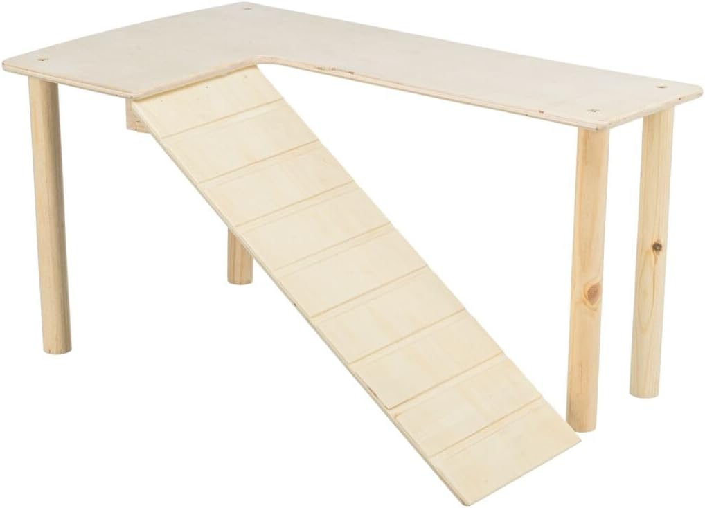 🔥 Trixie - Plataforma con rampa, 47 × 25 × 30 cm, para roedores