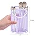 Delifox 2 Pack Pen Holder Mesh Round Pencil (Purple)