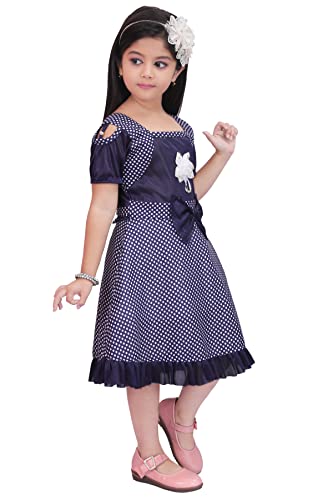 Image of KGN Girls Cotton Blend Dot-Dress- /Dress | KGN23 |