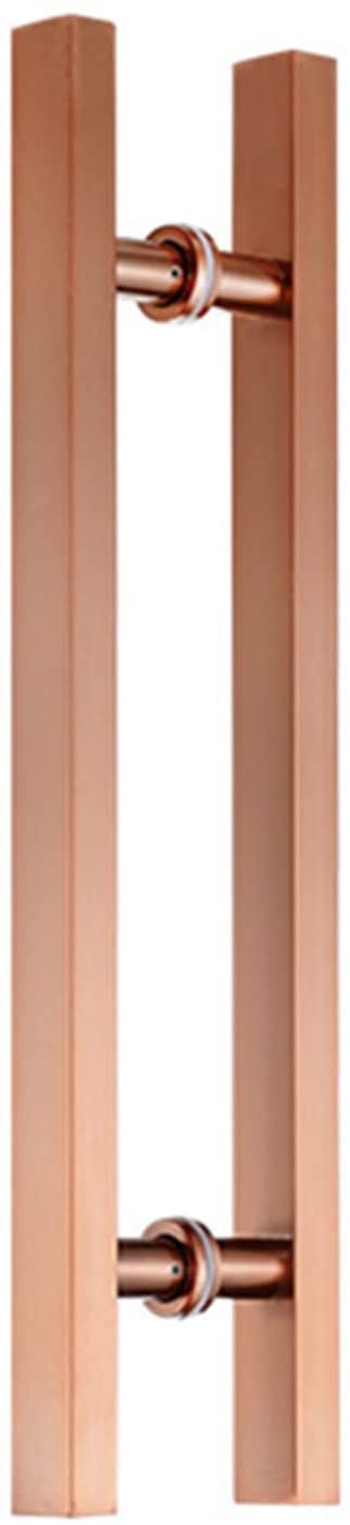 Niusabou One Color Door Handle Barn, Stainless Steel Rectangle Bar Door Pull, Polished, Two-Side, Barn/Glass/Wood 60-150Cm(80Cm/31.5Inch)