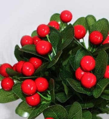 期間限定 造花 切り花 生け花 ブーケ クリスマスホーリー インテリア ディスプレイ 壁飾り お祝い プレゼントに最適 赤い実 Camping U Monte Cintu Com