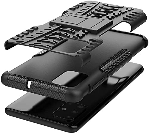 Image of SkyTree Case Compatible with Samsung Galaxy A71, Shockproof Heavy Duty Dazzle with Kickstand Protective Back Cover for Samsung Galaxy A71