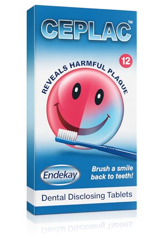 Plaq Search Two-Tone Dental Plaque Disclosing Tablets Pack - Chewable Plaque Reveal Tablet for Kids & Adults Dental Hygiene & Oral Care Teeth Plaqu Spotter for Brushing