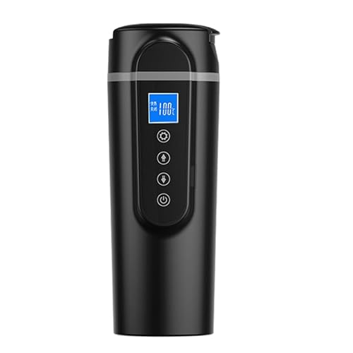 �ԍړd�C�P�g�� ���^ 420ml ��e�� �ԍڃf�W�^���\�� 12V/24V ���M?�ۉ� �������� ���{���g �d�C�|�b�g �󕰂��h�~ �g�ь^�����ԓd�C�P�g�� �É� �艷���[�h �u���b�N �������S���ƏȃG�l�@�\�I�t�B�X/�ƒ�p �F�B/�Ƒ��ւ̃v���[���g