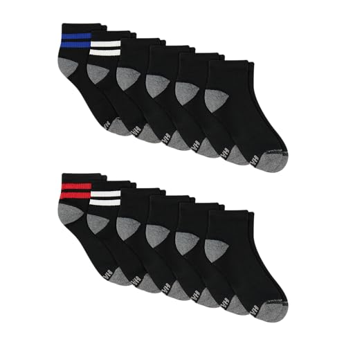 Image of Hanes Men's Socks, Active Cool X-temp Lightweight Moisture-wicking Cushioned Ankle, Crew and No Show, 12 and 14 Pair Packs