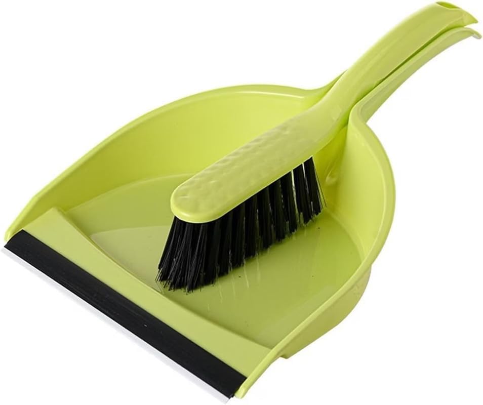 ATETO 4 in 1 Dustpan Set | Mini Broom Dustpan with Handle | Dust Collector Pan with Wiper | Multipurpose Household Cleaning Supplies | for Home/Kitchen/Office/Tabletop/Countertop (Set of 1) 2
