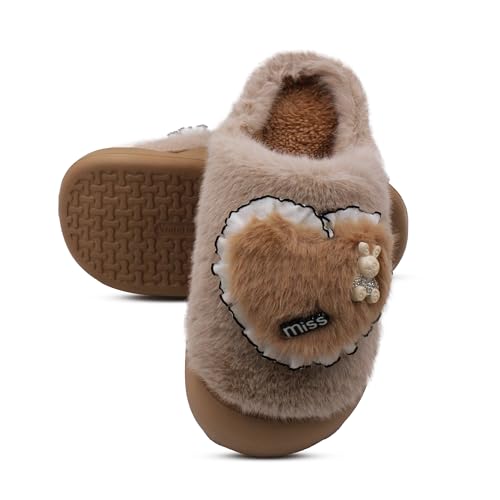 Image of VRITRAZ Women's Comfort Slip On Closed Toe Warm Winter with Cute Design print House Clog Indoor Slipper