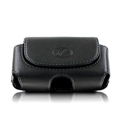 Premium Horizontal Leather Pouch Case with Belt Clip for Pantech Ease P2020 P-2020