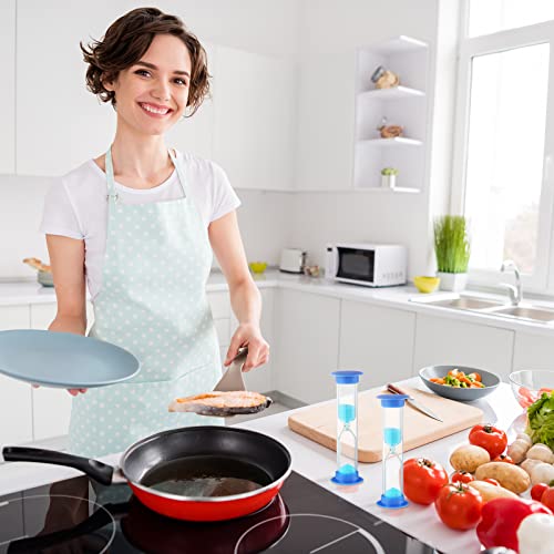 48 Pcs 2 Minute Sand Timer For Classroom Hourglass Sand Clock Plastic Small Hourglass Timer Toothbrush Timer For Kids Teacher School (Blue) #TOP6