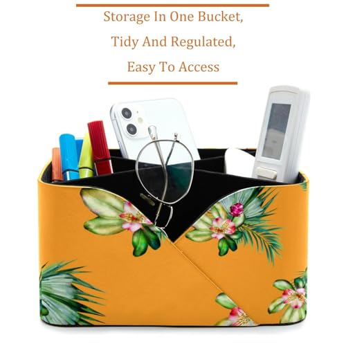 Porte-stylos rectangulaire fleurs pour l'organisation de bureau
