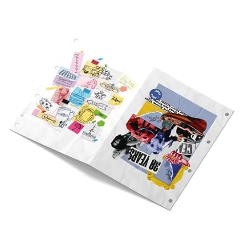 DAC - Caderno Argolado Universitario em PVC Cristal com 192 folhas Friends - Fechamento em Botão