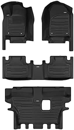 TuxMat Custom Car Mats for Dodge Durango 7-Seater 2016-2025 - Laser Measured All Weather Full Coverage