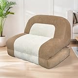 Conversion sans effort : le canapé-lit convertible avec poignées peut être facilement plié et déplié, ou déplacé sur le balcon ou la terrasse, en passant d'un canapé confortable à une chaise longue spacieuse. Que vous regardiez la télévision, que vous vous détendiez ou fassiez une sieste, ce canapé-lit pliable s'adapte instantanément à votre style de vie