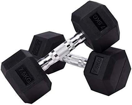 Warmiehomy Fitness Dumbbells 5kg/10kg/12kg/15kg/16kg/18kg/20kg/25kg/30kg, Dumbbell Set Home Equipment, Gym Workout Hand Dumbbell for Men, Women Exercise