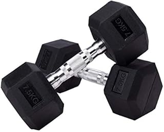 Warmiehomy Fitness Dumbbells 5kg/10kg/12kg/15kg/16kg/18kg/20kg/25kg/30kg, Dumbbell Set Home Equipment, Gym Workout Hand Dumbbell for Men, Women Exercise