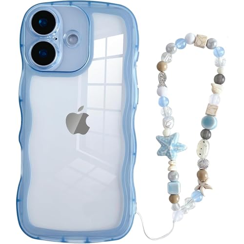 Coque silicone iPhone 17 antichoc turquoise motif papillon et cœur