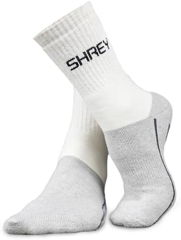 SHREY Mens Calf Length Cotton Original Match Cricket Socks (Xl), Multi