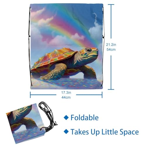 Sac à dos de gym pliable motif hippocampe pour optimiser vos séances de natation - 3