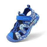 DREAM PAIRS Sandales Sport Enfant Garçon Fille Sandals Été Antidérapantes Respirantes, Chaussures Outdoor Randonnée Plage Marche Sandale Fermées Confortables Légères,Size 33,Bleu Royal