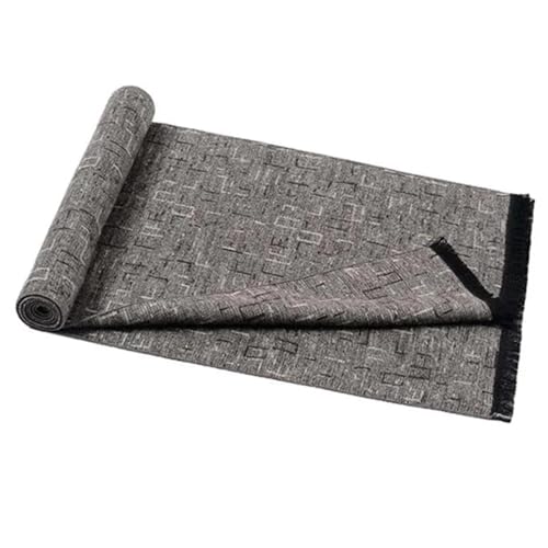 Bufandas cálidas para hombre con diseño de estolas a cuadros 7
