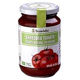 Tomate natural triturado Presentación: dos formatos disponibles, 345 ml y 550 ml. Ingredientes Tomate*, ácido citríco. *Procedente de cultivo ecológico. No se han empleado ingredientes modificados genéticamente ni como ingredientes del producto ni en el proceso de fabricación (libre de OGM) Análisis nutricional por cada 100 g Hidratos de carbono 2.6 g de los cuales, azúcares 2.6 g Proteínas 1.20 g