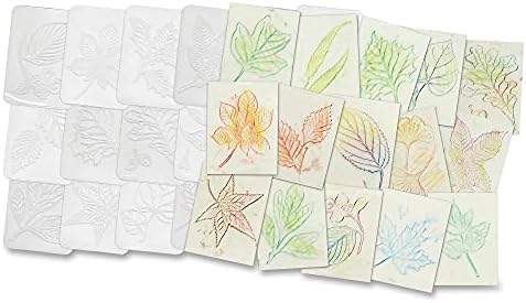 Roylco R5815 Leaf Rubbing Plates, Multicolor