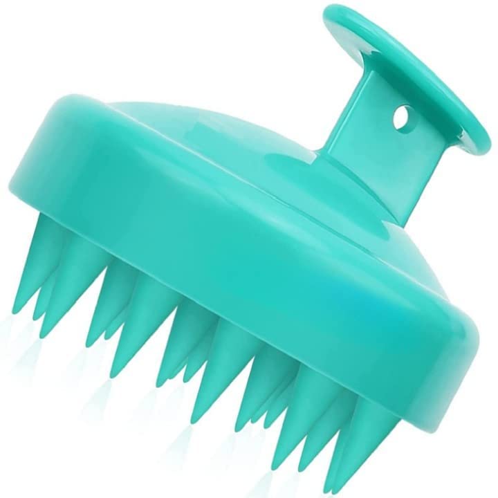 BVSC Scalp Massager Hair Growth, Waterproof Manual Soft Silicone Shampoo Brush, Handheld Scalp Massager, Scalp Scrubbie. Stimulates Hair Growth, Remove Dandruff (Multicolor)