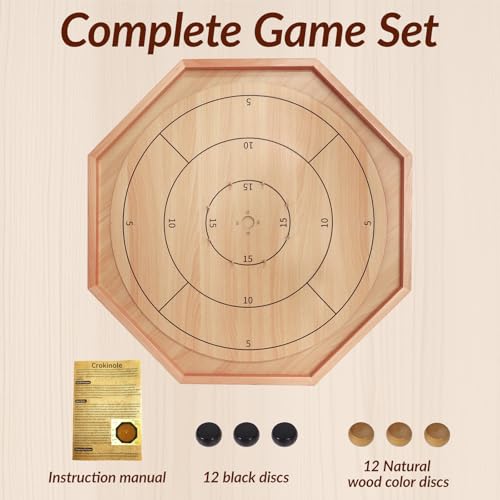 Juego de mesa Crokinole 30 pulgadas edición deluxe miniatura 7