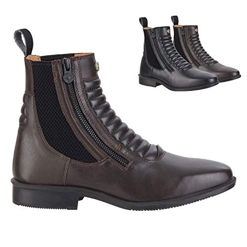 SUEDWIND© Stiefelette »LEGACY SZ MILANO« aus weichem Rindsleder | Designt in Italien | Reit-Schlupf-Schuh mit ULTIMA© Gummisohle | OrthoLite© Innensohle | Reißverschluss | Braun 39 Cover