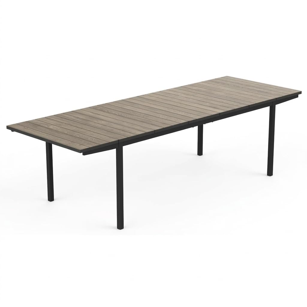 Keter Ashwood Tavolo allungabile da Pranzo Esterno per Giardino e Terrazza (200-280 cm)