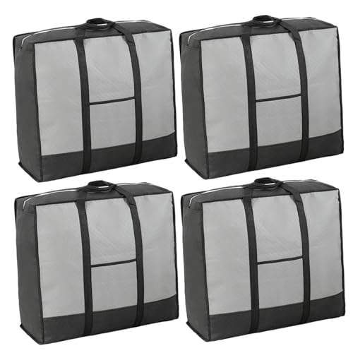 4Pcs Heavy Duty Moving Storage Bags 31.5x25.6x10.6