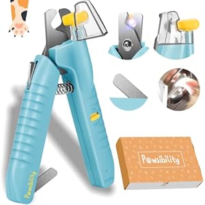 Reinvented Pet Nail Clippers for Your Pal – USB Rechargeable LED Light for Bloodline | Razor Sharp and Durable Blade | Vets Recommended Trimming Tool for Dogs and Cats