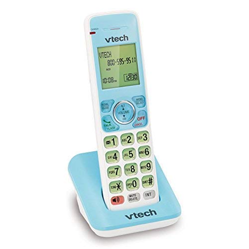 VTech TR08-2013 Fonedeco Accessory Cordless Handset, Light Blue | Requires A TR1-2013, TR16-2013, Or TR17-2013 Series Cordless Phone System to Operate