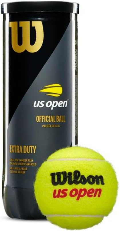 Miniatura 2 de Wilson US Open - Pelotas de tenis (elige entre trabajo extra, servicio regular o alta altitud), 3 latas de pelotas en paquetes múltiples (2-24 latas