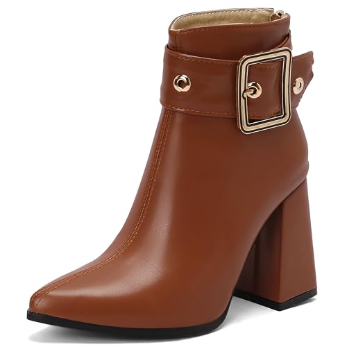 Bottines Asterisco talon bloc à porter au bureau ou en soirée citadine
