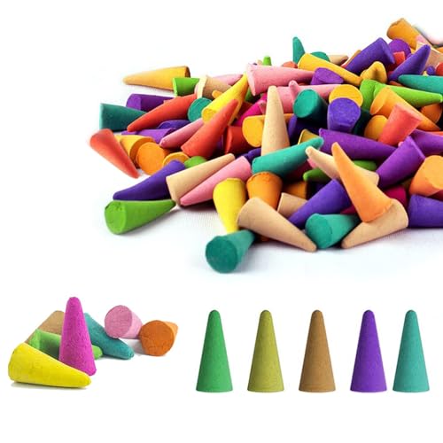 300 conos de incienso de variedad natural, madera de agar, jazmín, ajenjo, lavanda, magnolia, lirio, rosa, menta, limón para purificación de meditación