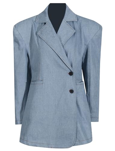 Blazer en denim femme pour structurer vos tenues habillées
