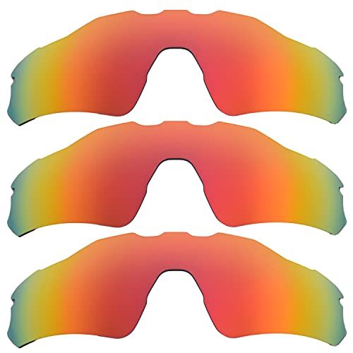 Verres polarisés Oakley Radar EV Path rouges interchangeables en lot de 3 taille unique