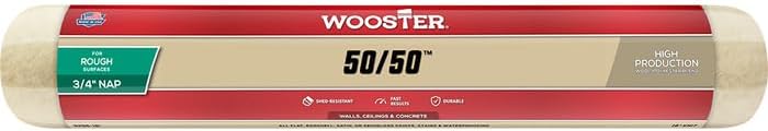 6-Pack of 18” x 3/4” Nap Wooster R296 50/50 Lamb/Poly Roller Cover