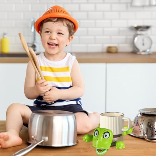 Turtle Coaster, Schildkröten Tassen Untersetzer,3D-Gedruckter Schildkröten-Untersetzer, Kaffeetassenhalter Getränkematte für Getränke, Tassenuntersetzer Deko Geschenke(Grüne)